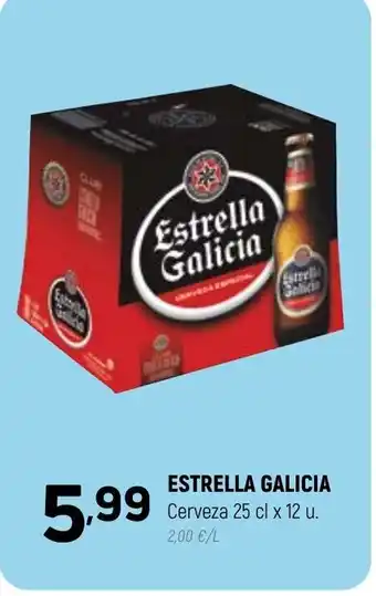 Coviran ESTRELLA GALICIA Cerveza 25 cl x 12 u. 2,00 €/L oferta