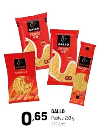 Coviran GALLO Pastas 250 g oferta