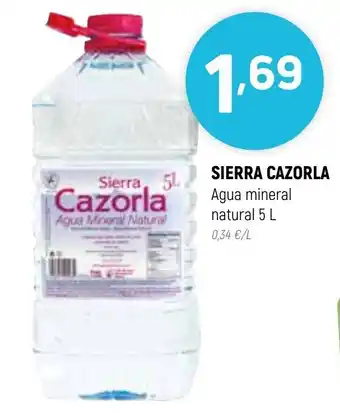 Coviran SIERRA CAZORLA Agua mineral natural 5 L oferta