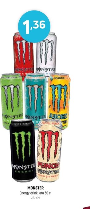 Coviran MONSTER Energy drink lata 50 cl oferta