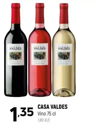 Coviran CASA VALDES Vino 75 cl oferta