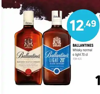 Coviran BALLANTINES Whisky normal o light 70 cl oferta