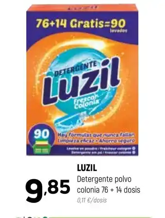 Coviran LUZIL Detergente polvo colonia 76 + 14 dosis oferta