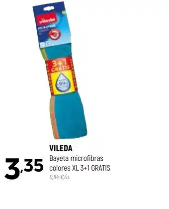 Coviran VILEDA Bayeta microfibras colores XL 3+1 GRATIS oferta