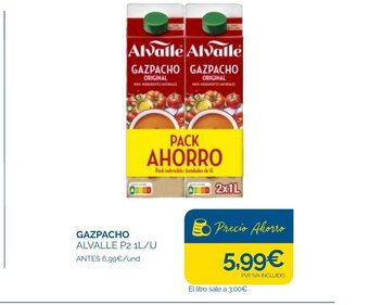 Cash Ecofamilia GAZPACHO ALVALLE P2 1L/U oferta