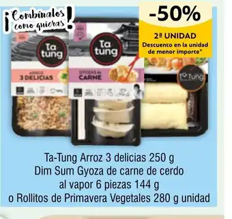 FROIZ Ta-Tung Arroz 3 delicias 250 g Dim Sum Gyoza de carne de cerdo oferta