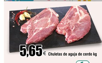 FROIZ Chuletas de aguja de cerdo kg oferta