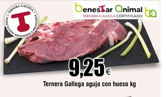 FROIZ Ternera Gallega aguja con hueso kg oferta