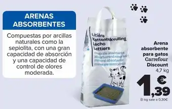 Carrefour Arena absorbente para gatos carrefour discount oferta