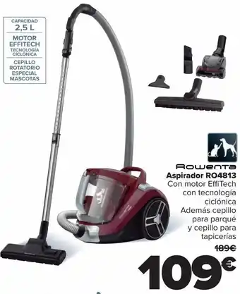 Carrefour Rowenta aspirador ro4813 oferta