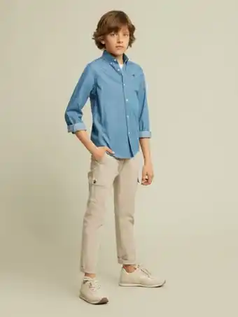 Camisa denim kids azul