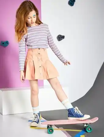 Kiabi Falda vaquera plisada oferta