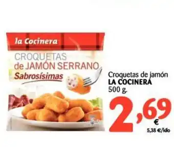 Alimerka La Cocinera Croquetas de jamón 500g. oferta