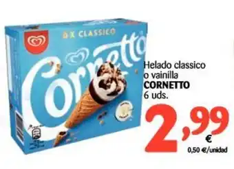 Alimerka Cornetto Helado classico o vainilla 6 uds. oferta