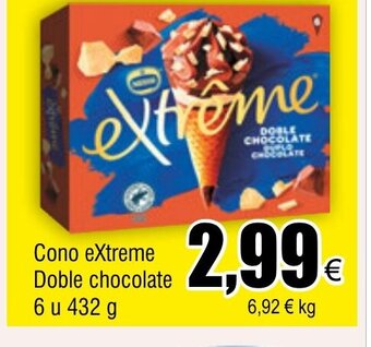 FROIZ Cono eXtreme Doble chocolate 6 u 432 g oferta