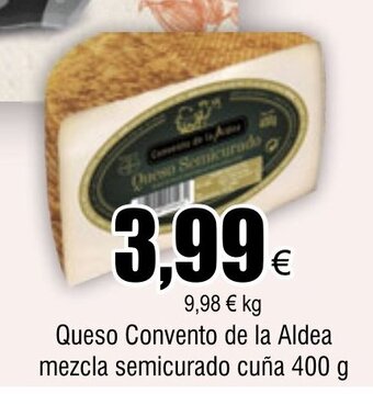 FROIZ Queso Convento de la Aldea mezcla semicurado cuña 400 g oferta