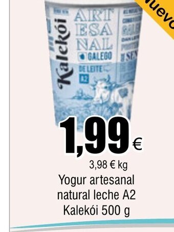 FROIZ Yogur artesanal natural leche A2 Kalekói 500 g oferta