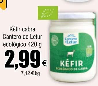 FROIZ Kéfir cabra Cantero de Letur ecológico 420 g oferta