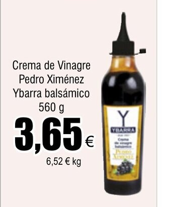 FROIZ Crema de Vinagre Pedro Ximénez Ybarra balsámico 560 g oferta