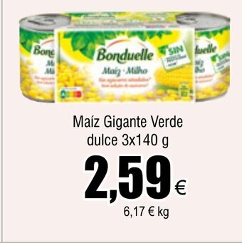 FROIZ Maíz Gigante Verde dulce 3x140 g oferta