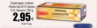 FROIZ Espárragos Lodosa Fiesta lata 8/12 piezas D.O. Navarra 150 g oferta