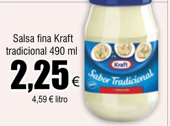 FROIZ Salsa fina Kraft tradicional 490 ml oferta