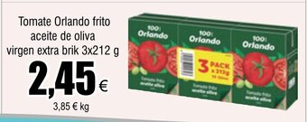 FROIZ Tomate Orlando frito aceite de oliva virgen extra brik 3x212 g oferta