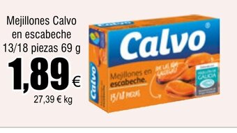 FROIZ Mejillones Calvo en escabeche 13/18 piezas 69 g oferta