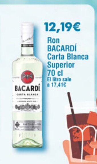 FROIZ Ron BACARDÍ Carta Blanca Superior 70 cl oferta