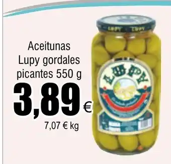 FROIZ Aceitunas Lupy gordales picantes 550 g oferta