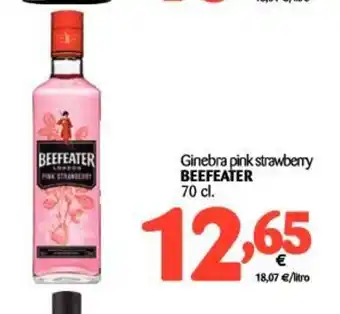 Alimerka Beefeater Ginebra pink strawberry 70cl. oferta