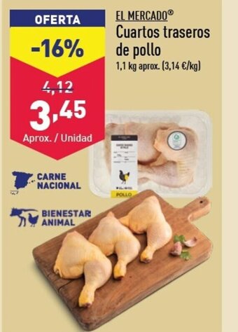 ALDI EL MERCADOⓇ Cuartos traseros de pollo oferta