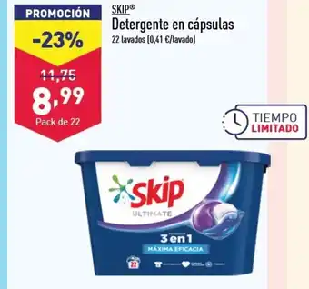 ALDI SKIPⓇ Detergente en cápsulas oferta