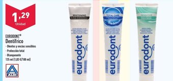 ALDI EURODONT Dentífrico oferta