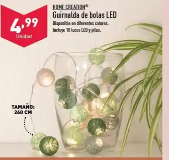ALDI HOME CREATIONⓇ Guirnalda de bolas LED oferta