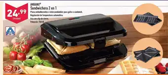 ALDI AMBIANOⓇ Sandwichera 2 en 1 oferta