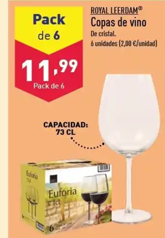 ALDI ROYAL LEERDAM Copas de vino oferta