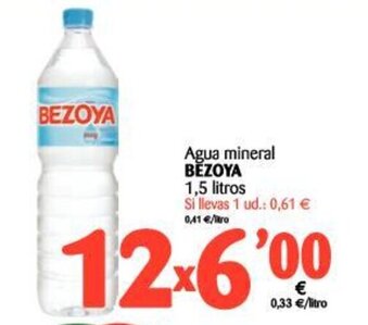 Alimerka Bezoya Agua mineral 1.5 litros oferta