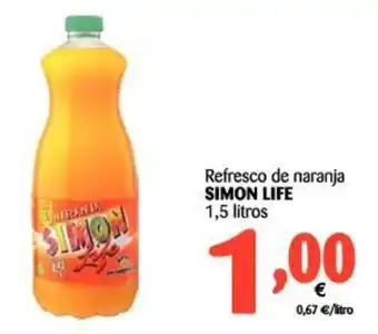 Alimerka Simon Life Refresco de naranja 1.5 L oferta
