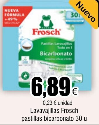 FROIZ Lavavajillas Frosch pastillas bicarbonato 30 u oferta