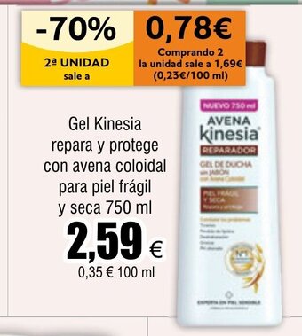 FROIZ Gel Kinesia repara y protege con avena coloidal para piel frágil y seca 750 ml oferta