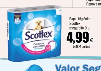FROIZ Papel higiénico Scottex megarollo 9 u oferta