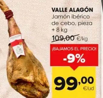 Autoservicios Familia Jamón ibérico valle alagón oferta