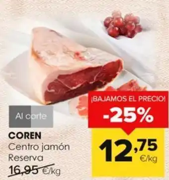 Autoservicios Familia Centro de jamón coren oferta