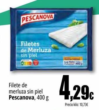 Unide Supermercados Filetes de merluza sin piel pescanova oferta