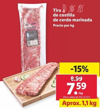 Lidl Costillas de cerdo oferta