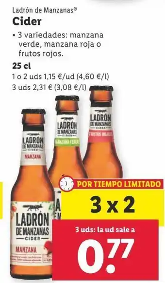 Lidl Sidra ladrón de manzanas oferta