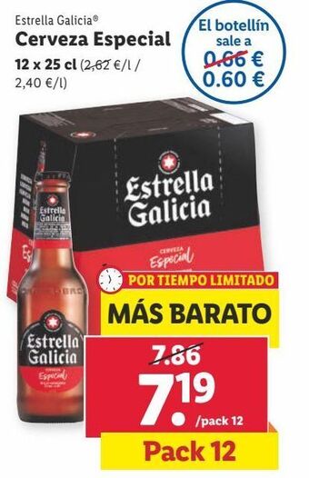 Lidl Cerveza especial estrella galicia oferta