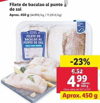 Lidl Bacalao oferta