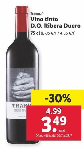 Lidl Vino tinto oferta